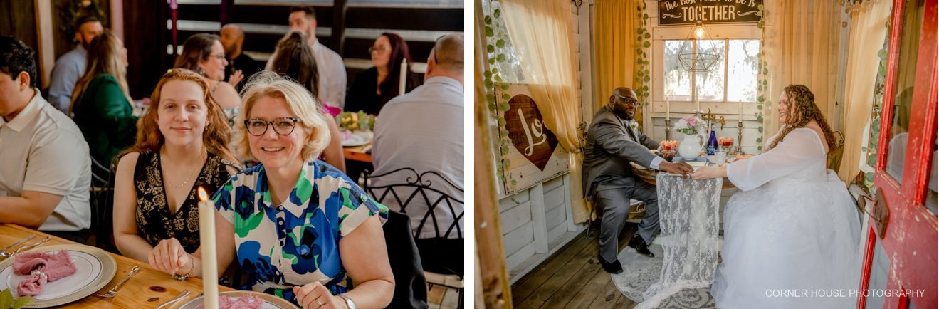 old and new house of roses wedding