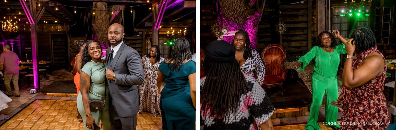 old and new house of roses wedding