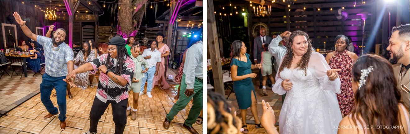 old and new house of roses wedding