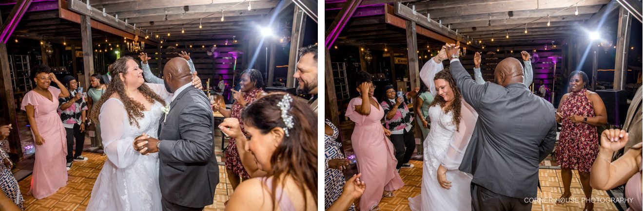 old and new house of roses wedding