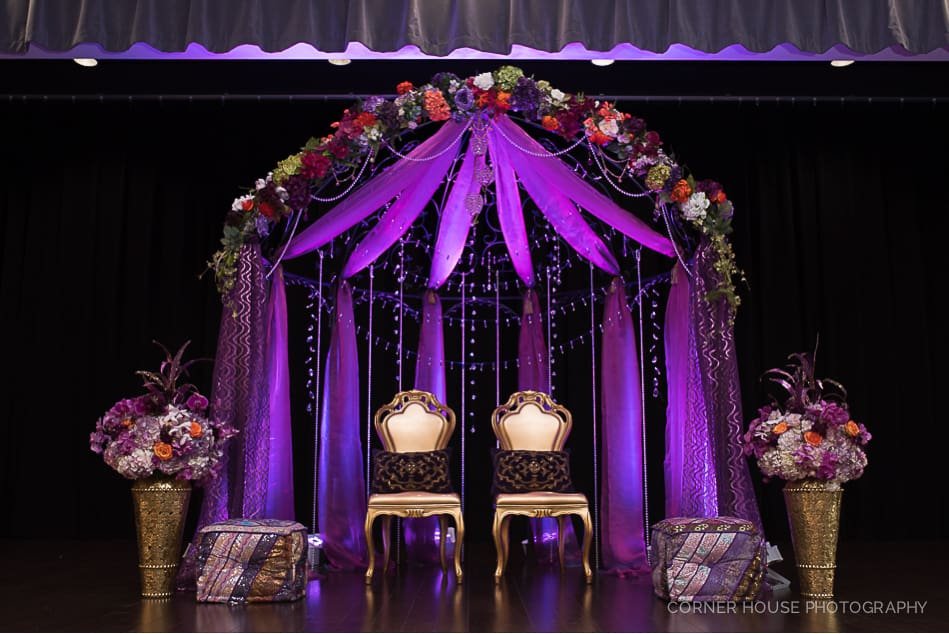 Purple & Gold Indian Wedding at the Magnolia House