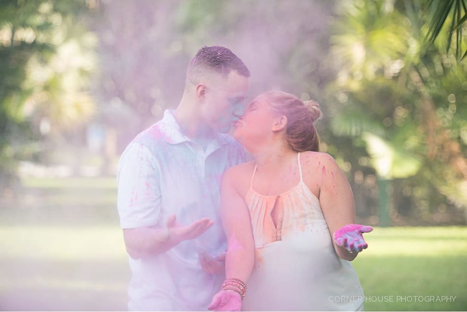 Katrina & Jeff’s Powder Paint St. Pete Engagement