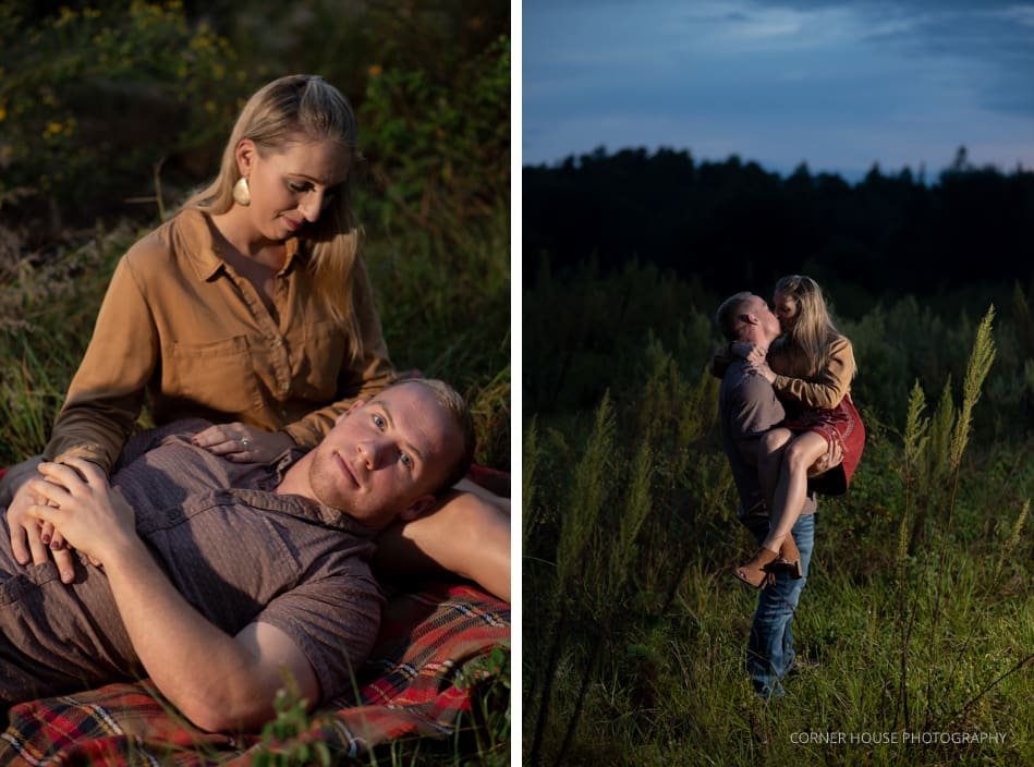 Rustic Sunset Engagement