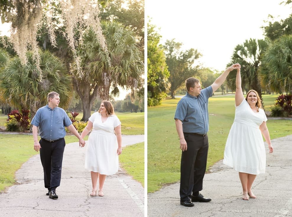 Shades of Green Disney Engagement Session