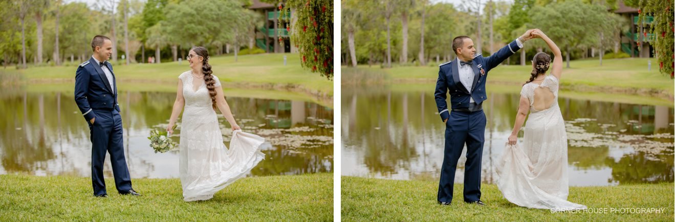 Shades of Green Wedding