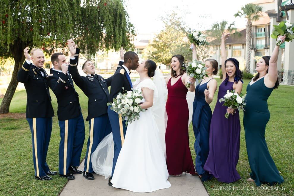 Shades of Green Wedding