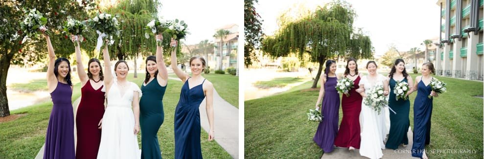 Shades of Green Wedding