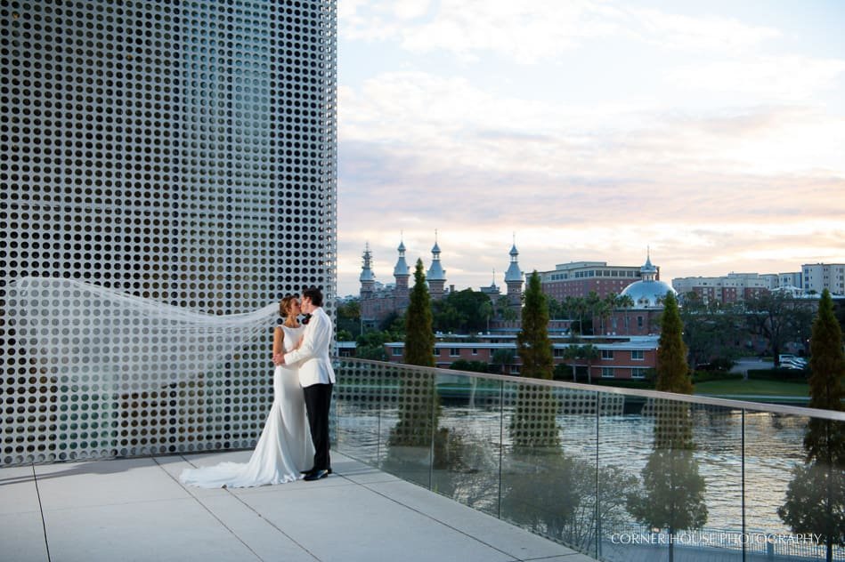 Kristi & Tom’s Sacred Heart Catholic Church & Tampa Museum of Art Wedding