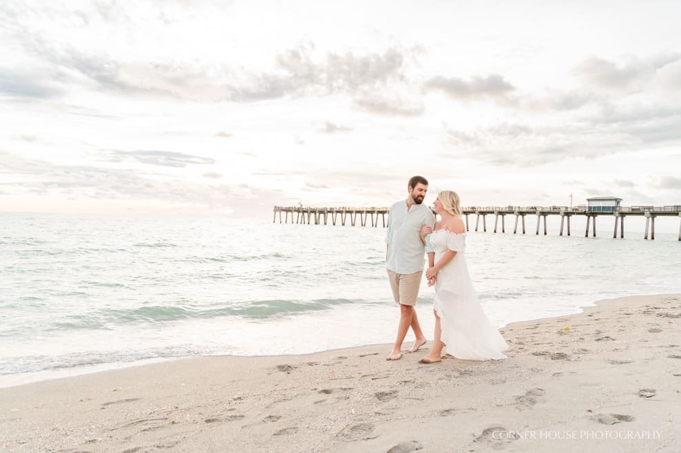 Bethany & Christopher’s Venice Fishing Pier Beach Engagement