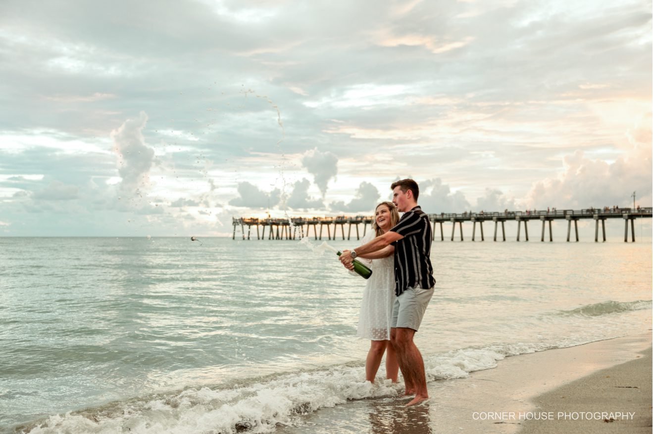 Elaini & Kyle’s Venice Fishing Pier Engagement