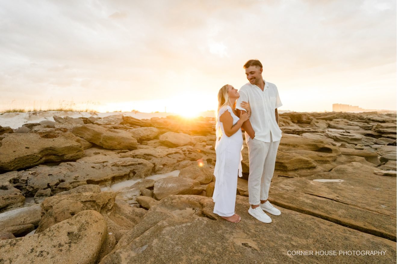 Christina & Cody’s Washington Oaks Gardens State Park Beach Engagement