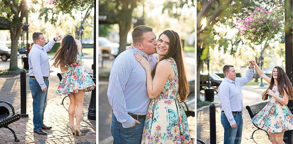Park Ave Winter Park Engagement Park Ave Winter Park Engagement
