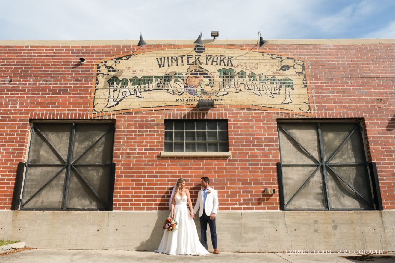 Jennifer & Barry’s Winter Park Farmers’ Market Wedding